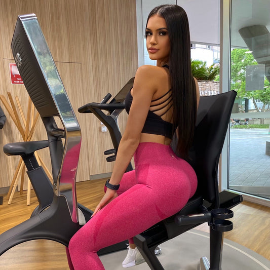 Aurora - Seamless Leggings in Cherry Ripe