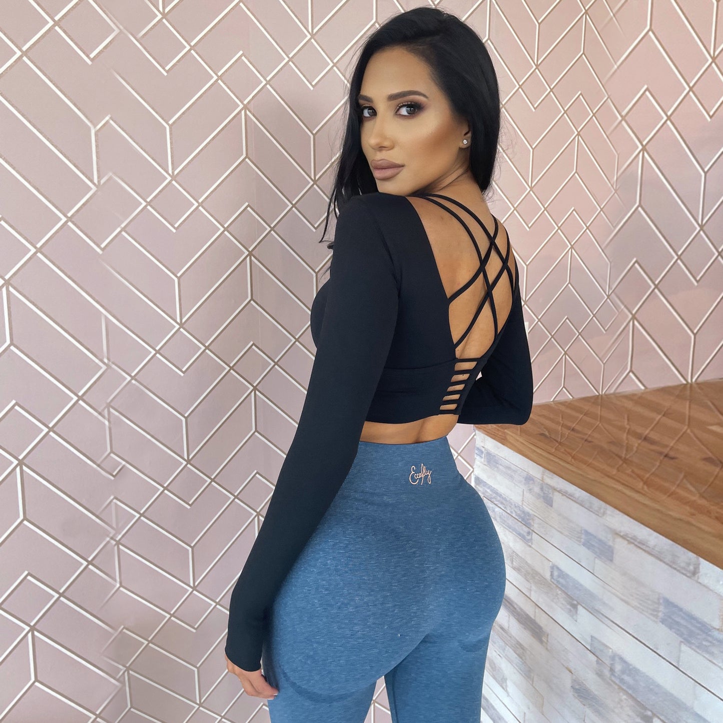 Aurora - Seamless Leggings in Blueberry Pie