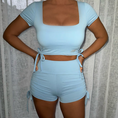 Barbie Short Set in Baby Blue