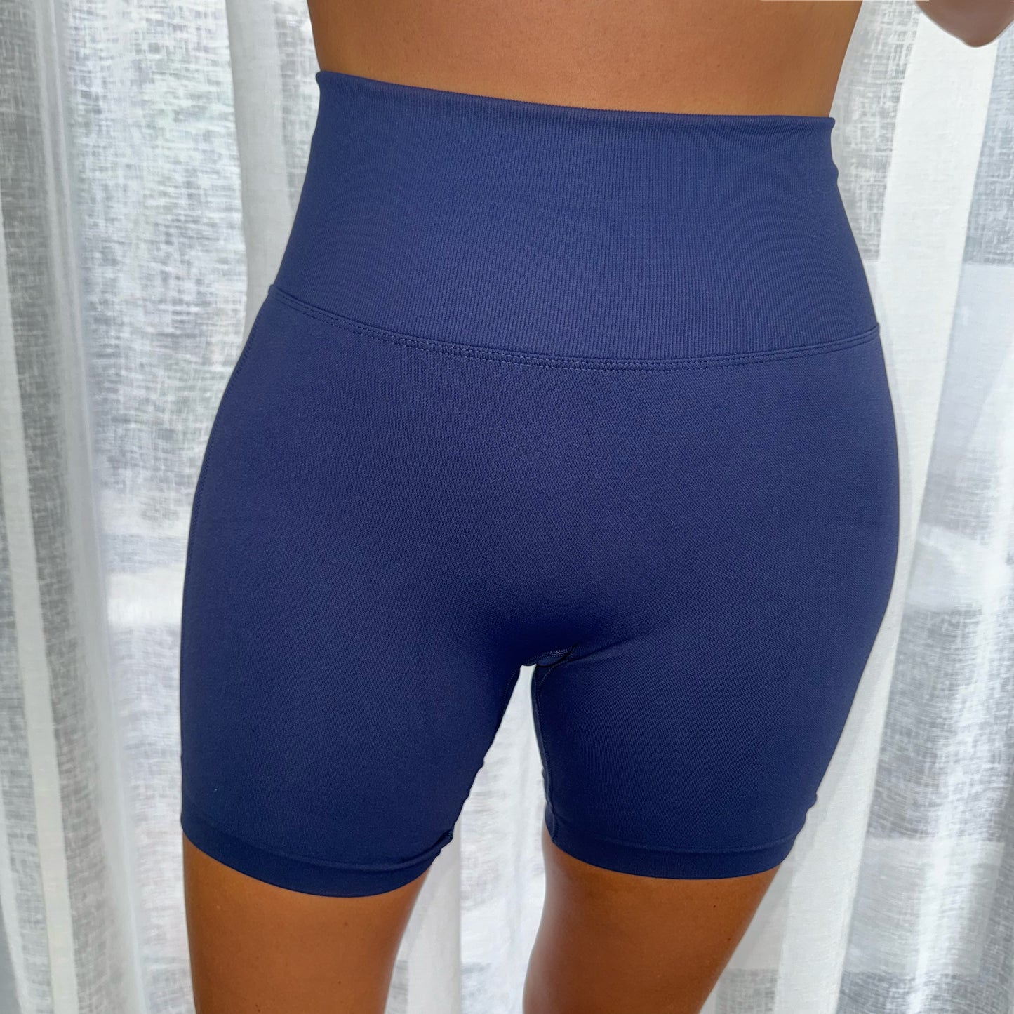 Audrey Bike Shorts in Midnight Blue