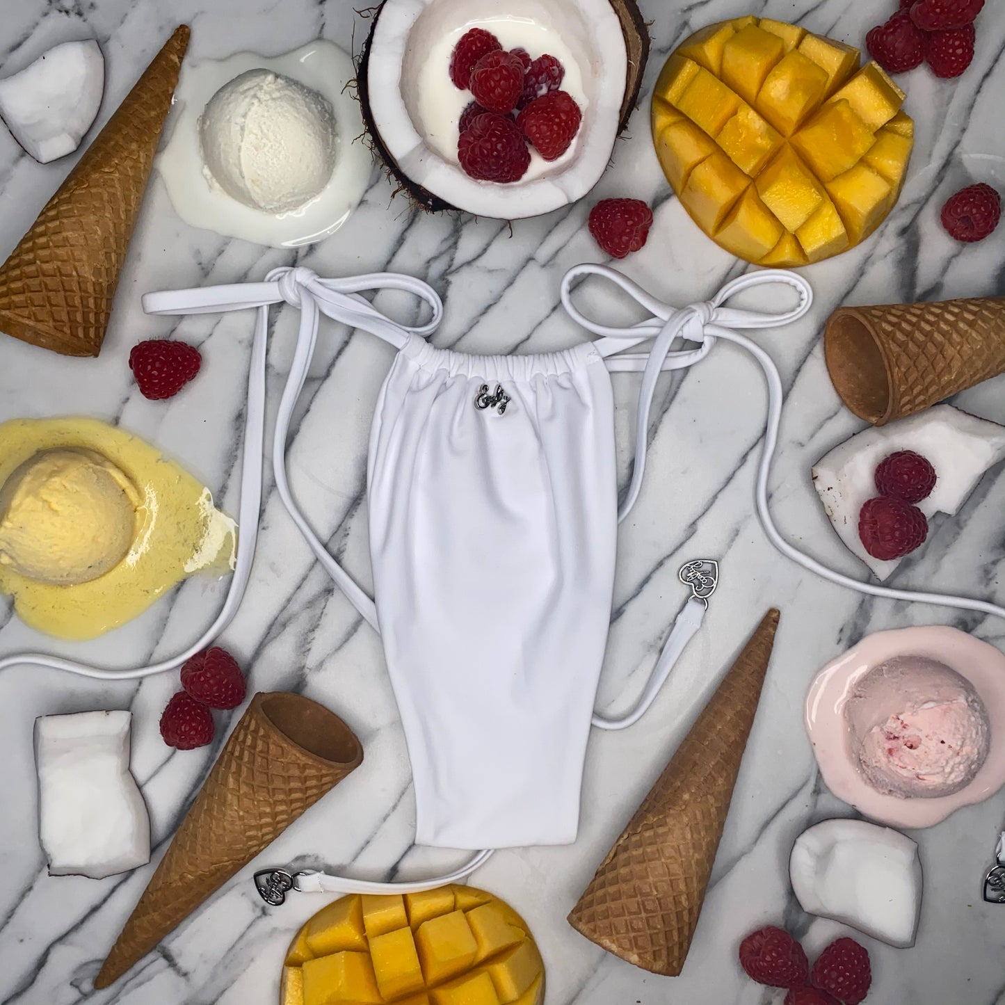 Ice Cream - Bikini Top in Coconut Cream