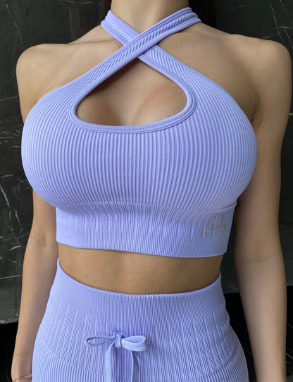 Be Mine Short/Crop Top Set in Frosting